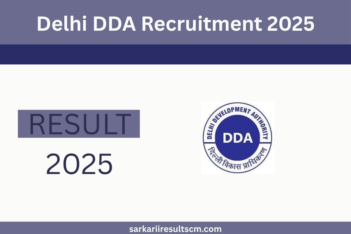 Delhi DDA Recruitment 2025