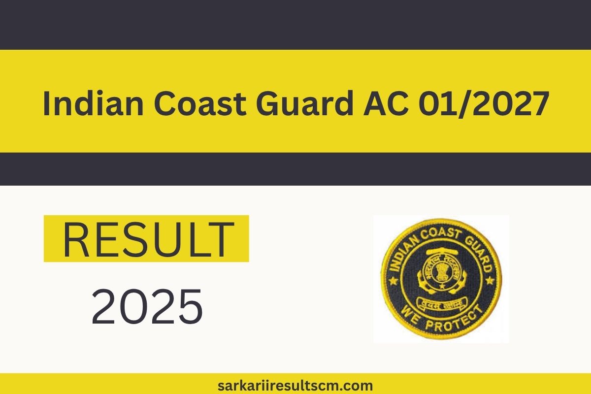 Indian Coast Guard AC 01/2027