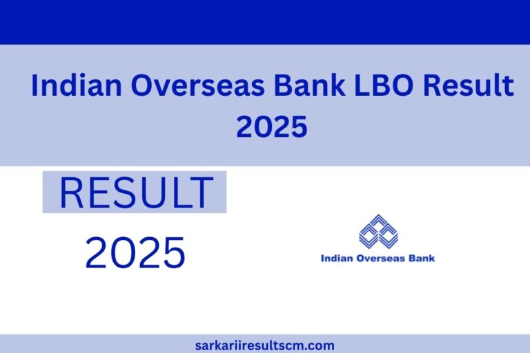 Indian Overseas Bank LBO Result 2025