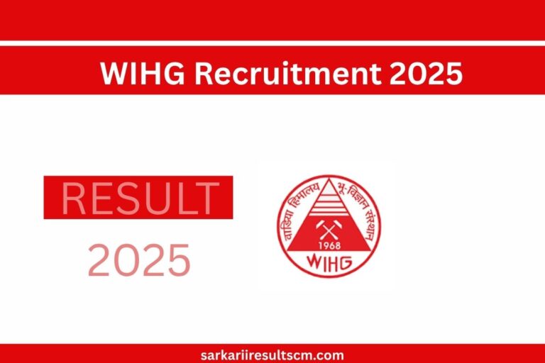 WIHG Recruitment 2025